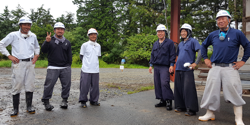 解体工事を担当する施工スタッフ