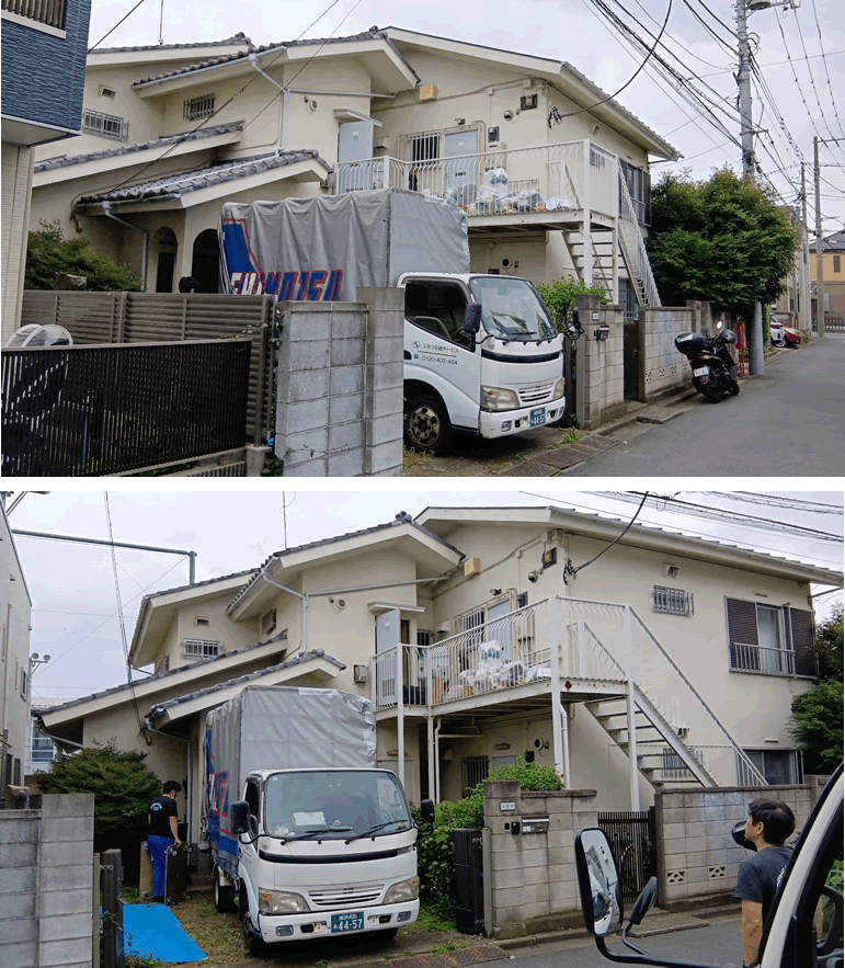 難易度：★★☆☆☆<br>アパート解体：木造瓦トタン葺２階建て（モルタル塗り、ヌノ基礎）／東京都中野区