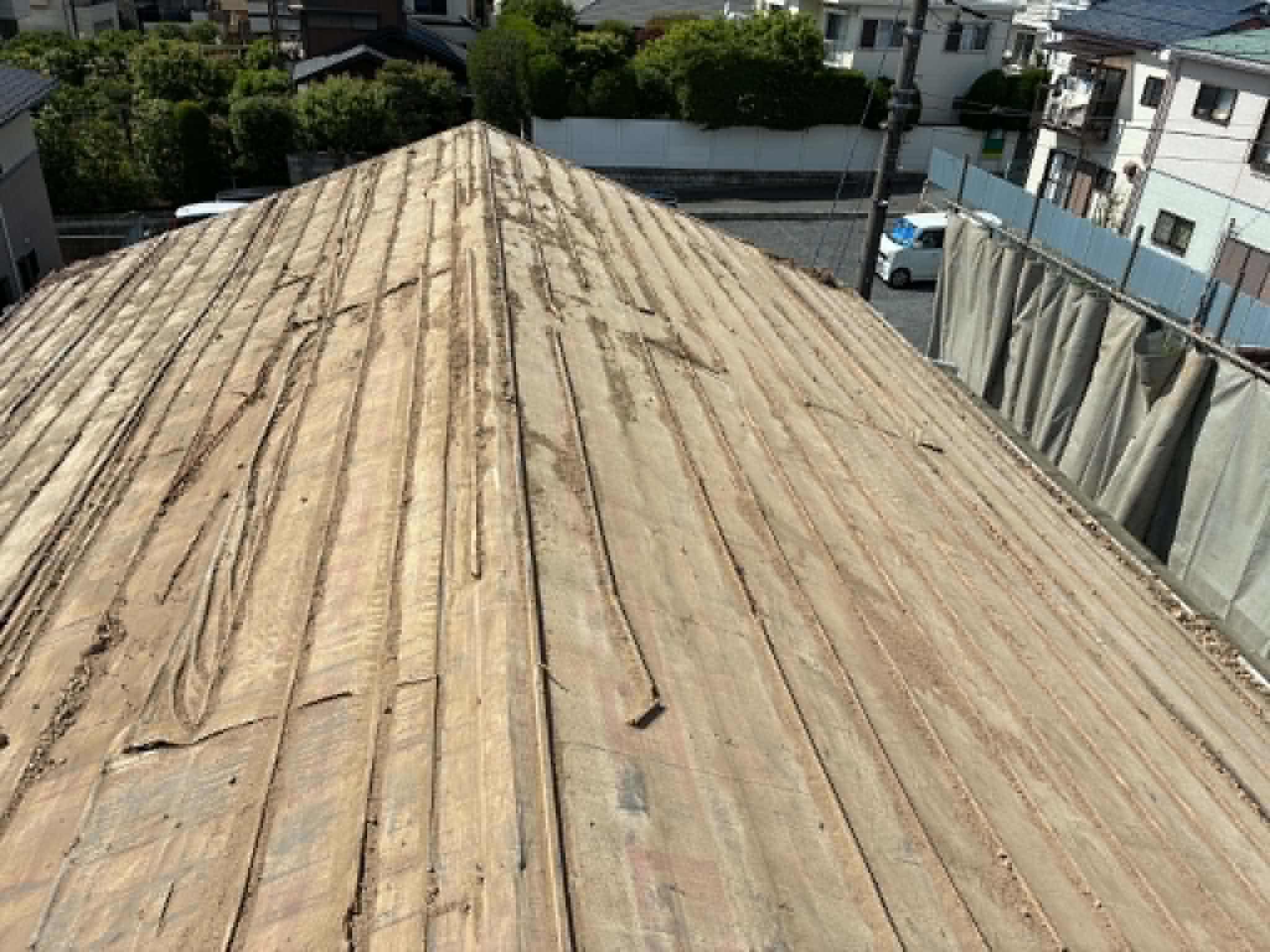 2026/07/06の解体状況：屋根落とし