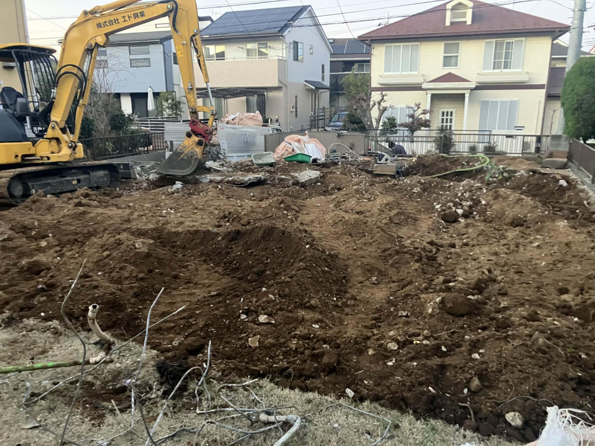 2026/01/15の解体状況：スケルトン掘削