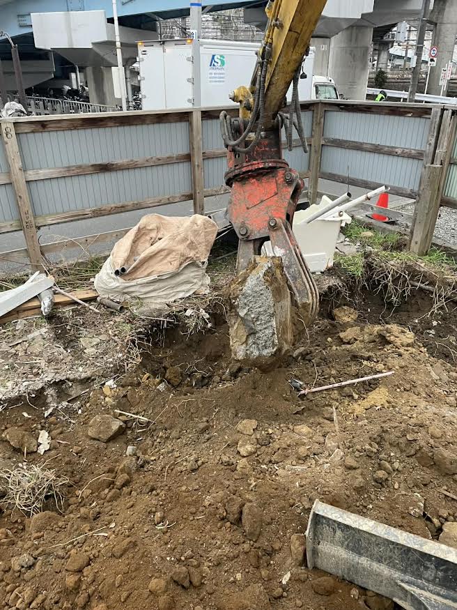 2026/03/14の解体状況：基礎撤去