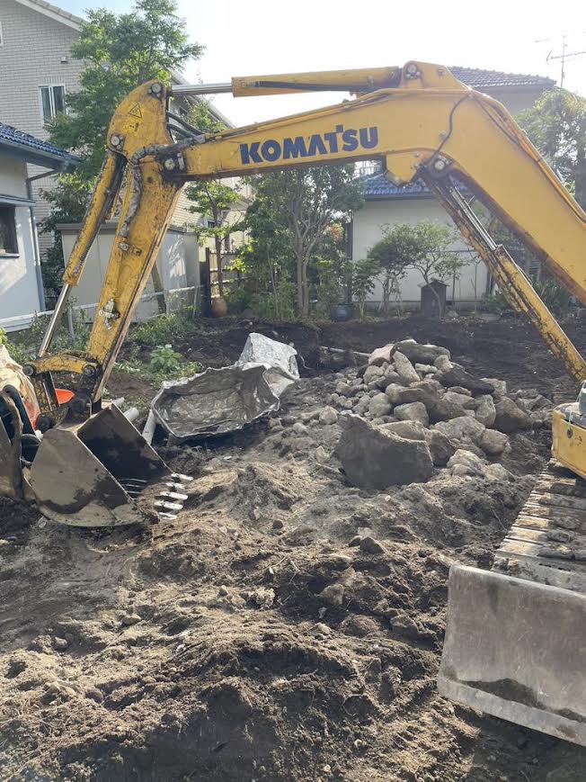 2025/05/24の解体状況：基礎撤去状況