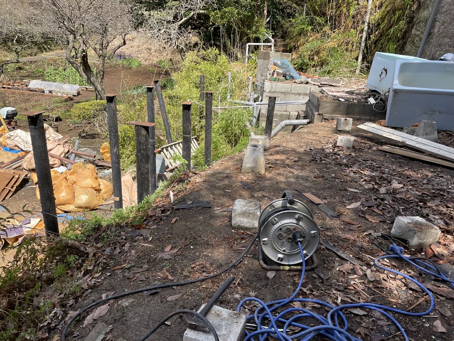 2026/04/20の解体状況：基礎人力解体