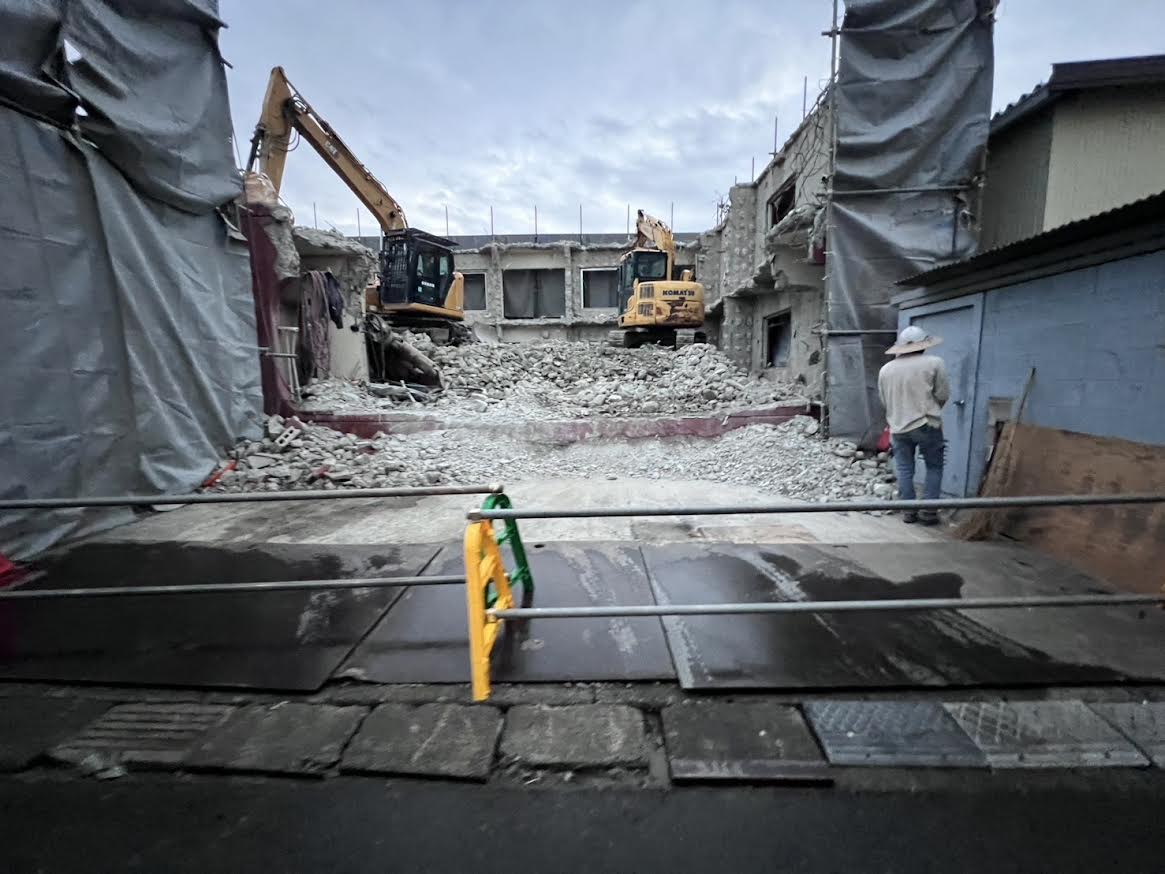 2025/12/22の解体状況：期間：11月4日〜11月8日　作業内容：建屋解体、発生材仕分け、搬出