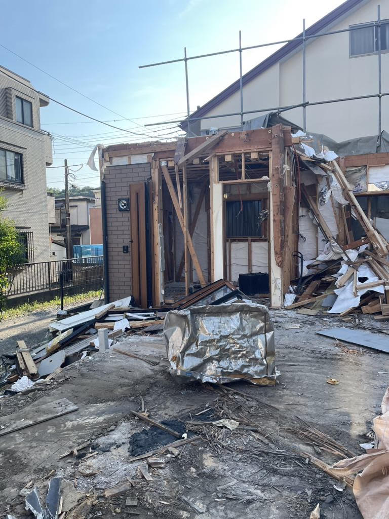 2025/07/15の解体状況：上屋重機解体