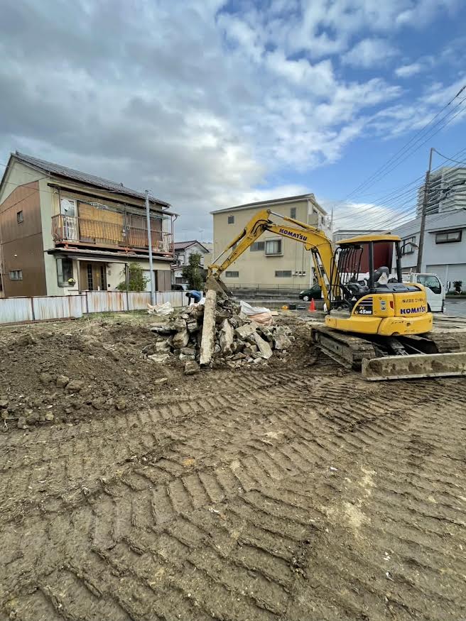 2026/03/14の解体状況：地中埋設物・地上集積→発注者現地確認
