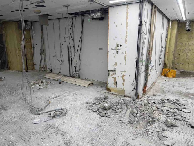 2026/02/17の解体状況：床斫り