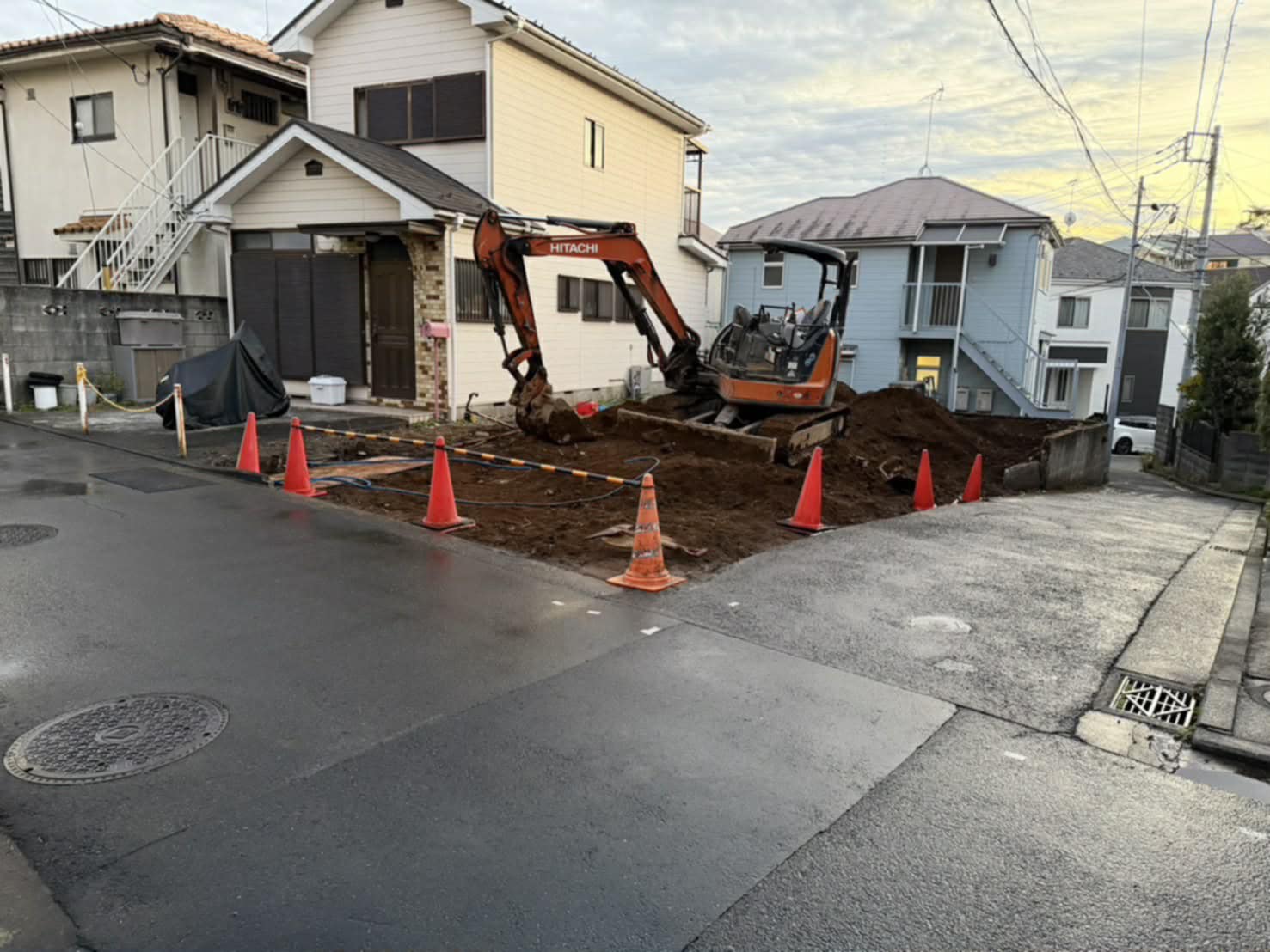 2025/12/09の解体状況：ガラ搬出完了