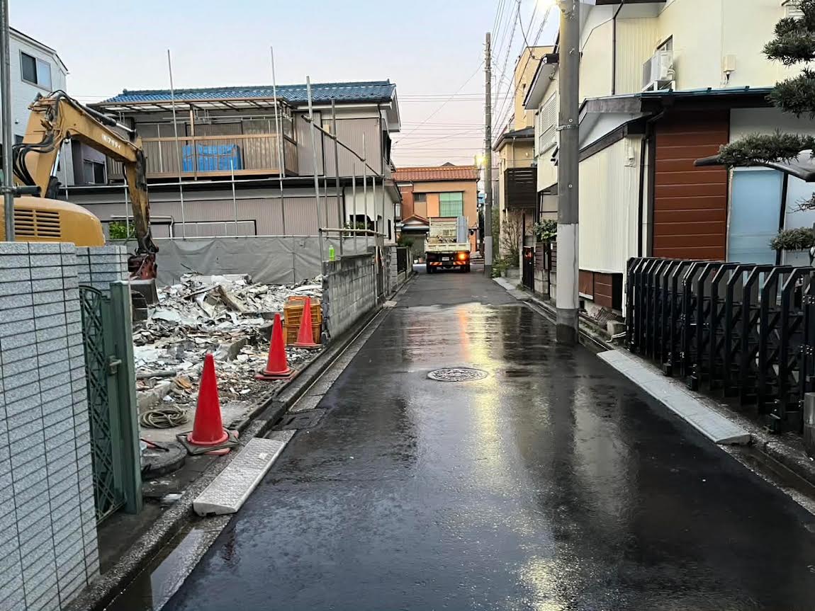 2026/07/18の解体状況：混合搬出→基礎撤去